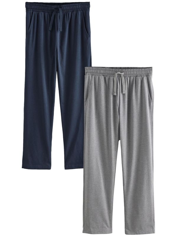 Next Next Pidžama hlače  mornarsko plava / siva melange