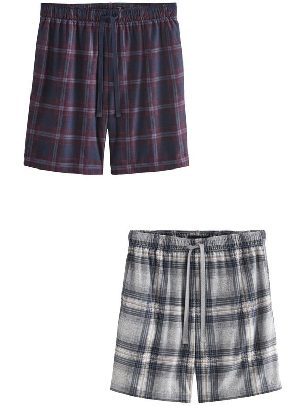 Next Next Pidžama hlače  morsko plava / siva / crvena / bijela