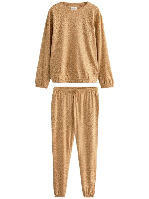 Next Next Pidžama  konjak / bijela