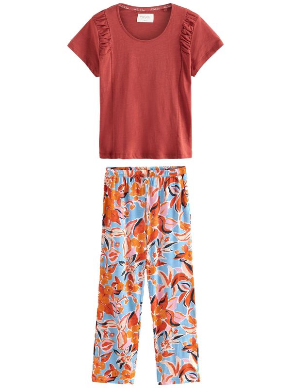 Next Next Pidžama  plava / narančasta / crvena