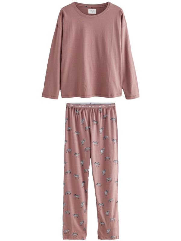 Next Next Pidžama  prljavo roza / crna / bijela