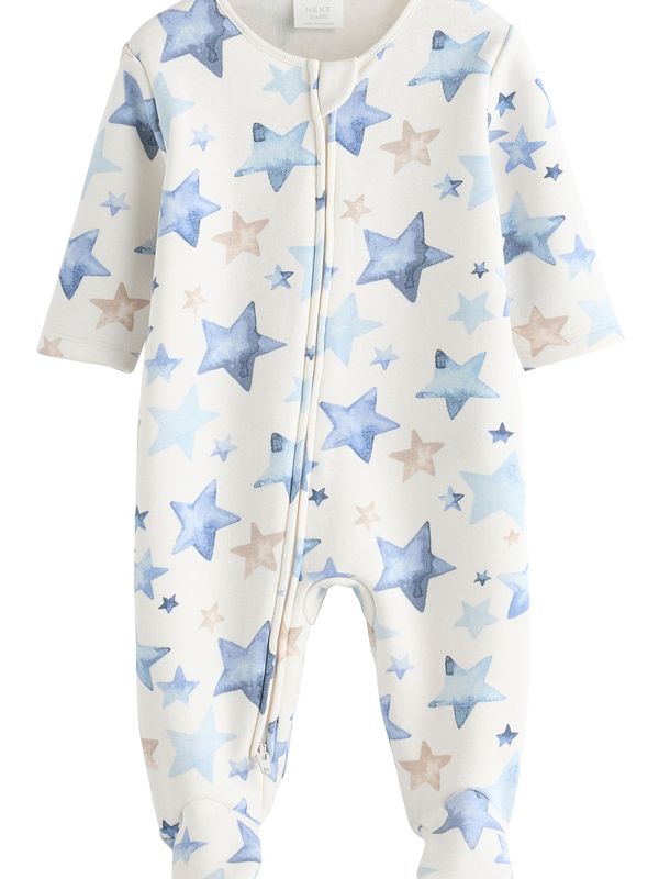 Next Next Pidžama set  bež / plava / bijela