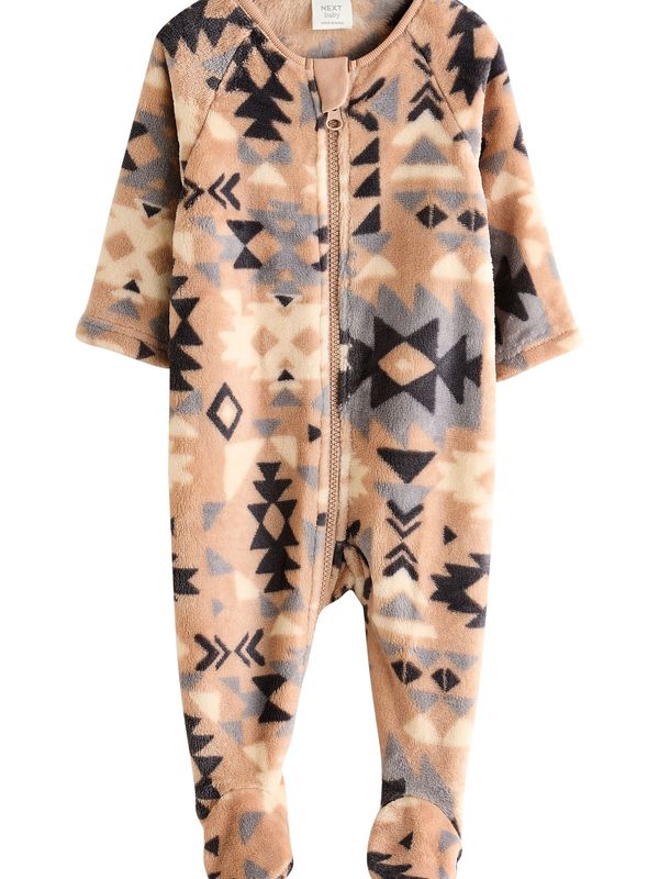 Next Next Pidžama set  bež / siva / crna