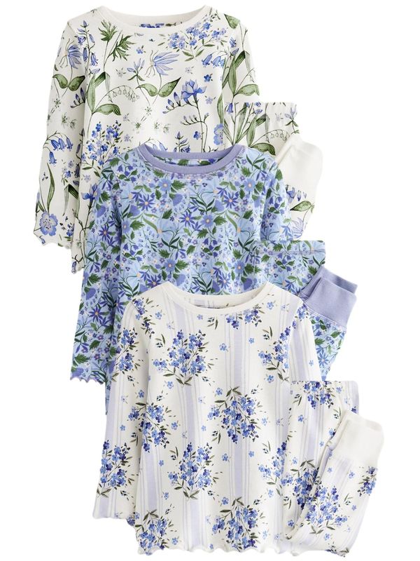 Next Next Pidžama set  boja pijeska / svijetloplava / zelena / ljubičasta / bijela