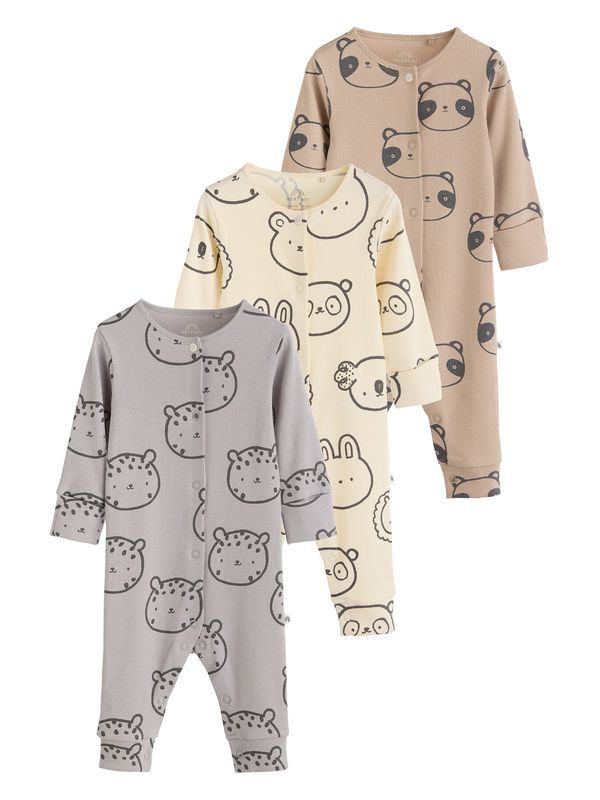 Next Next Pidžama set  boja pijeska / toplo smeđa / siva / crna