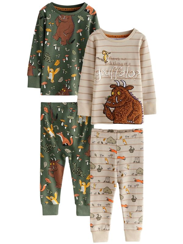 Next Next Pidžama set  boja pijeska / zelena / miks boja