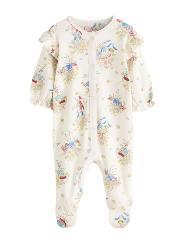 Next Next Pidžama set 'Cath Kidson Bunny'  boja pijeska / svijetloplava / žuta / bordo