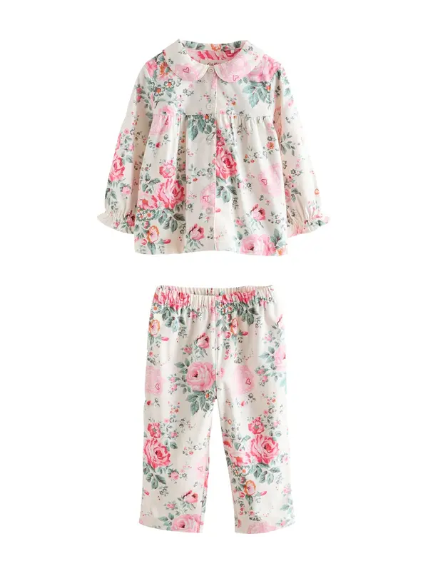 Next Next Pidžama set 'Cath Kidston'  svijetlozelena / roza / crvena / bijela