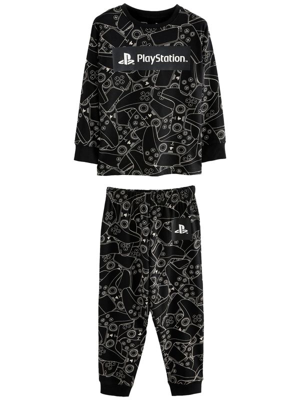 Next Next Pidžama set  crna / bijela