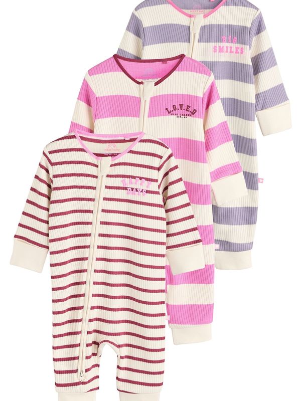 Next Next Pidžama set  golublje plava / roza / bijela