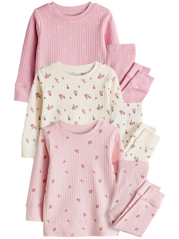 Next Next Pidžama set  miks boja / prljavo roza / svijetloroza / bijela