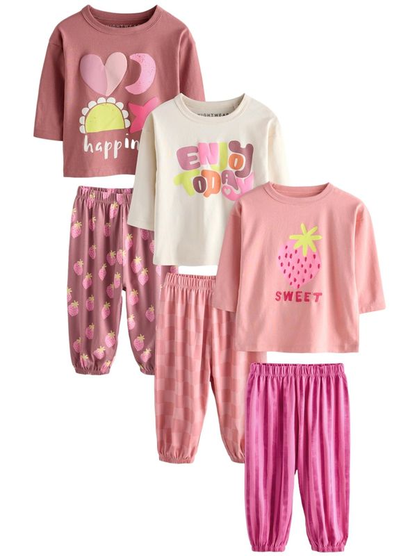 Next Next Pidžama set  miks boja / roza