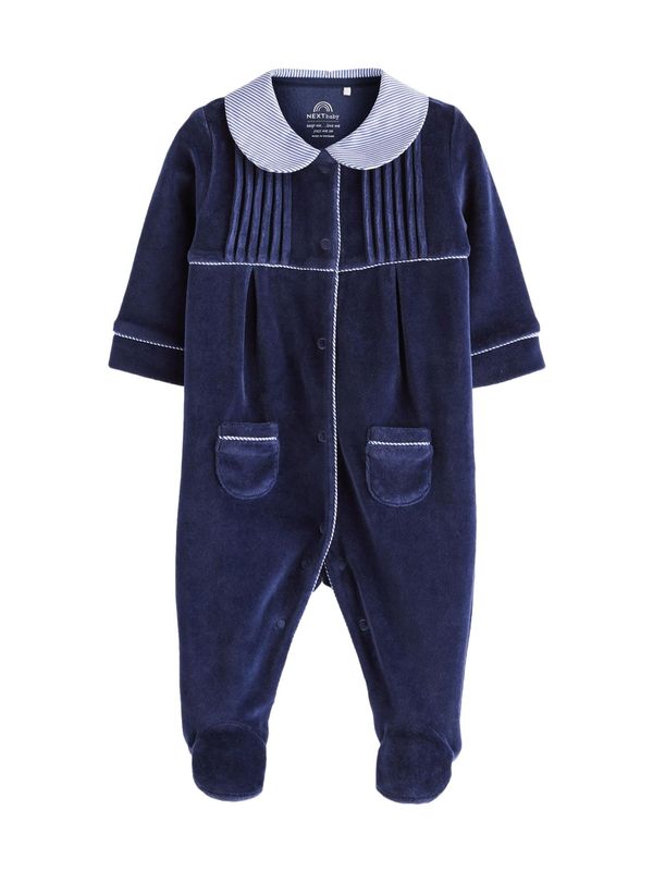 Next Next Pidžama set  mornarsko plava / bijela