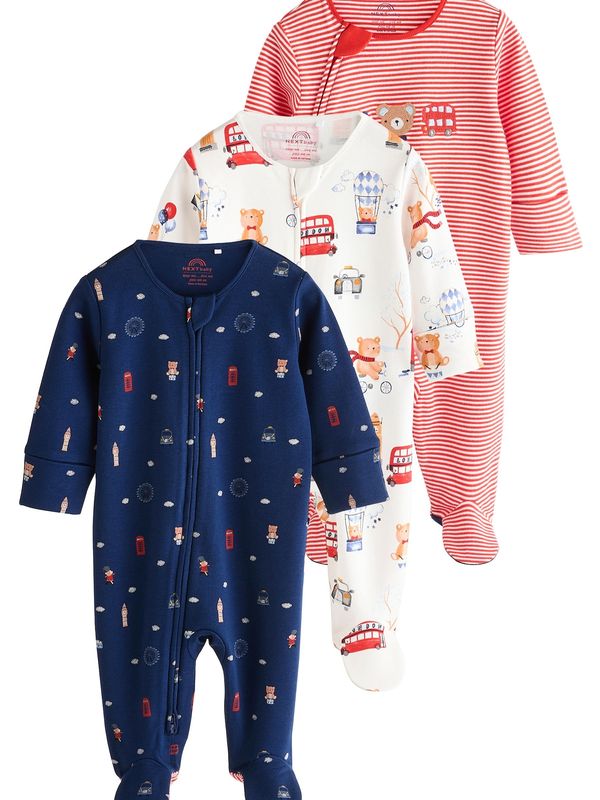 Next Next Pidžama set  mornarsko plava / miks boja / crvena / bijela