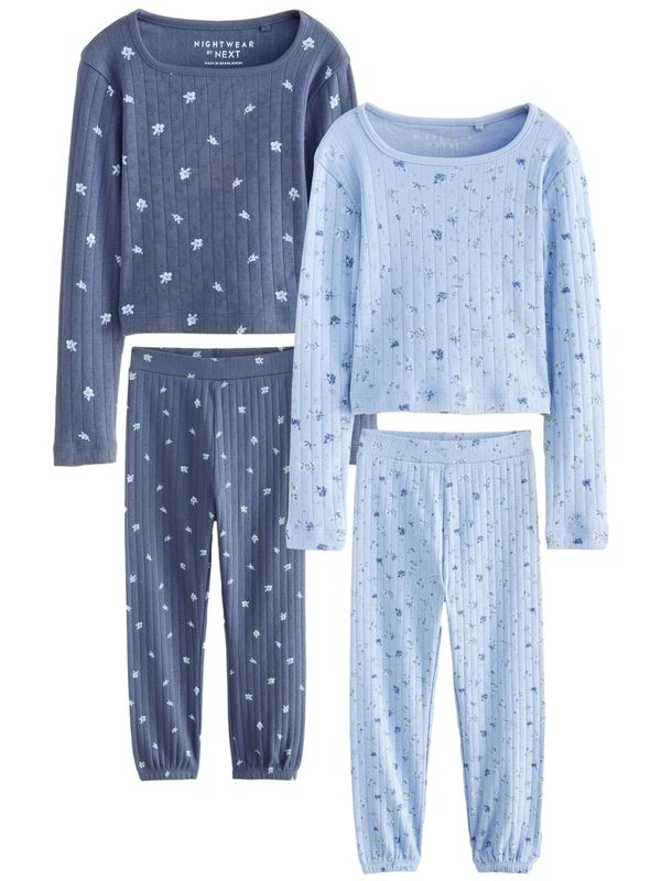 Next Next Pidžama set  mornarsko plava / svijetloplava