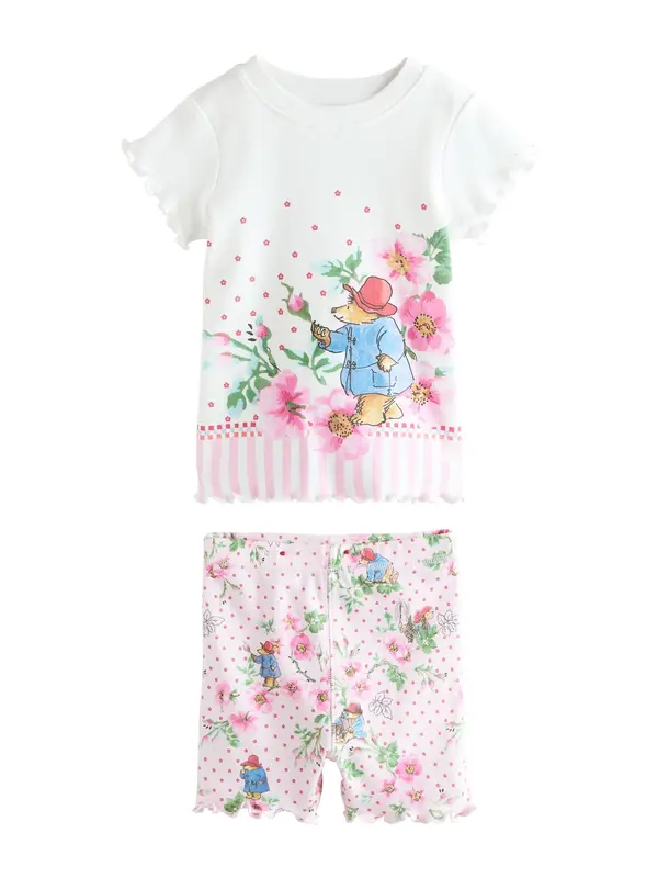 Next Next Pidžama set 'Paddington'  opal / rosé / svijetloroza / bijela