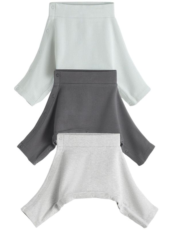 Next Next Pidžama set  pastelno plava / svijetlosiva / tamo siva