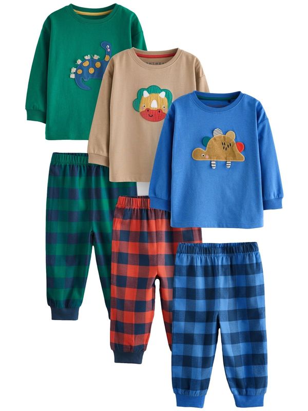 Next Next Pidžama set  pijesak / plava / tamno zelena / crvena / bijela