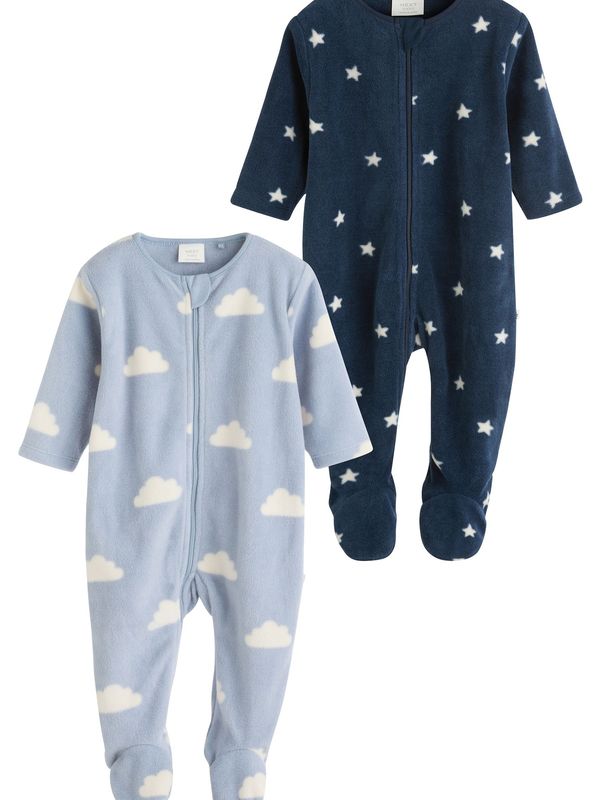 Next Next Pidžama set  plava / bijela