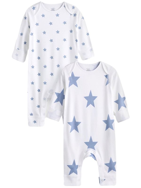 Next Next Pidžama set  plava / bijela