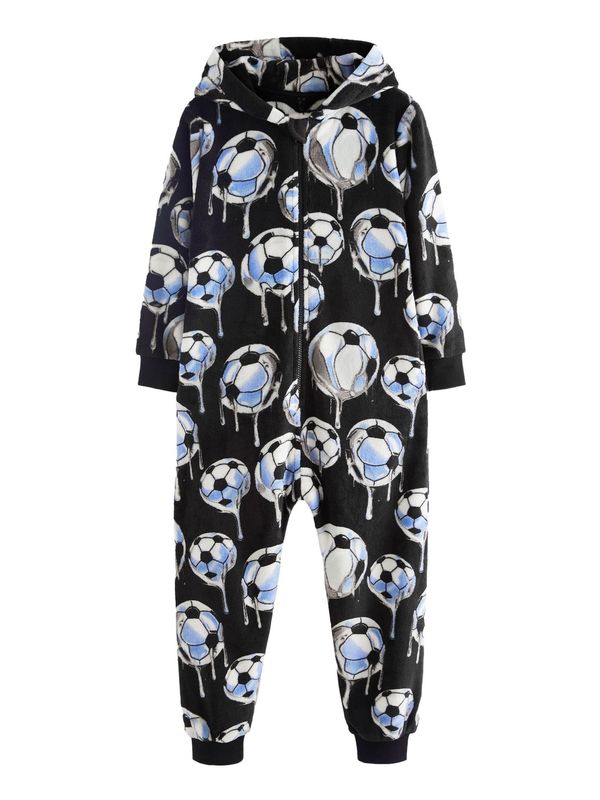 Next Next Pidžama set  plava / crna / bijela