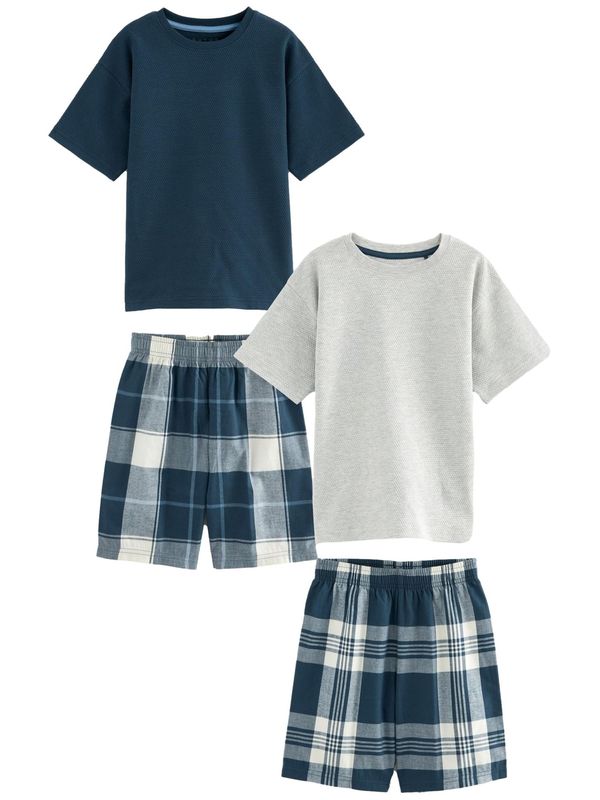 Next Next Pidžama set  plava / siva