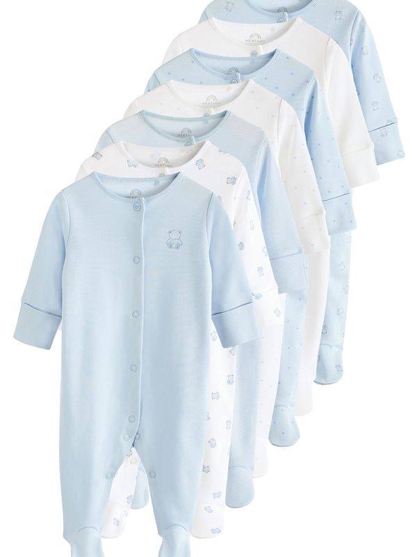 Next Next Pidžama set  plava / siva / bijela