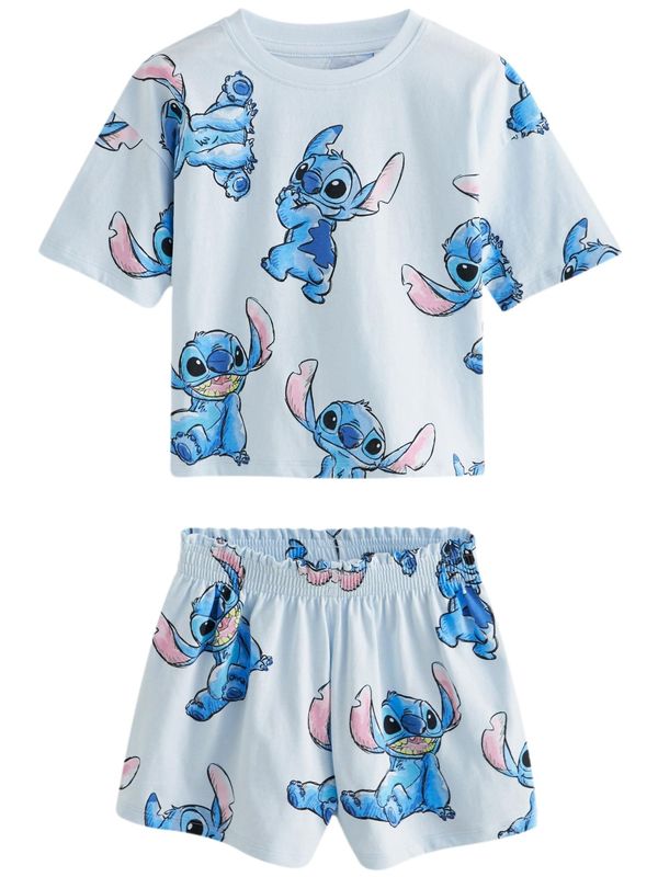 Next Next Pidžama set  plava / svijetloplava / svijetloroza / crna