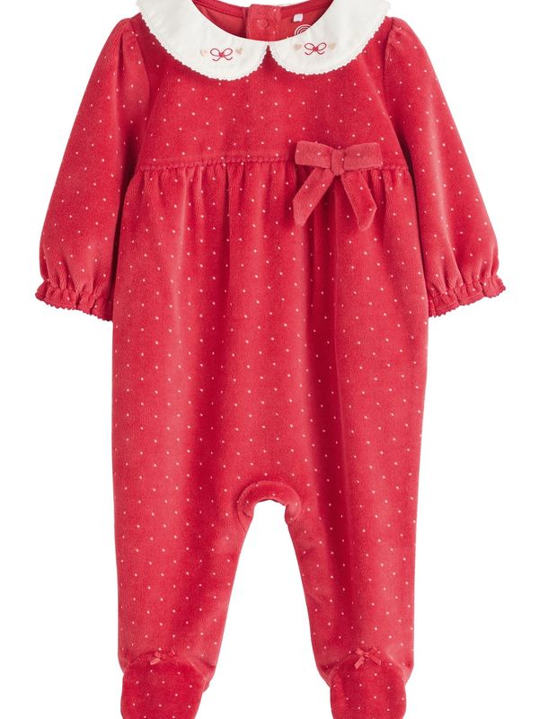 Next Next Pidžama set  roza / crvena / bijela