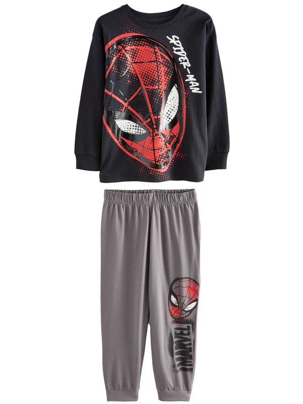 Next Next Pidžama set  siva / krvavo crvena / crna / bijela