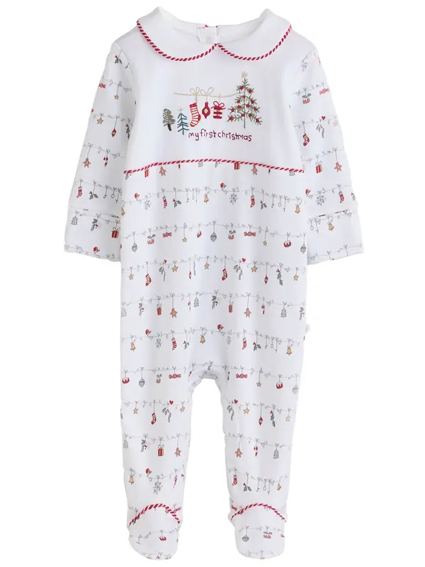 Next Next Pidžama set  siva / maslinasta / svijetlo crvena / bijela