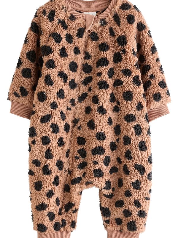 Next Next Pidžama set  smeđa / crna