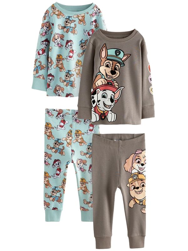 Next Next Pidžama set  svijetloplava / taupe siva / miks boja