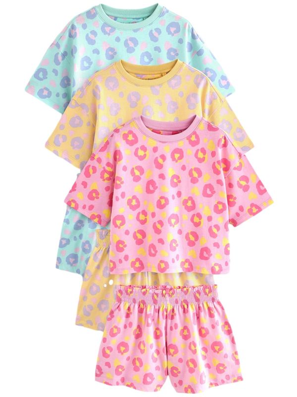 Next Next Pidžama set  žuta / menta / pastelno ljubičasta / roza