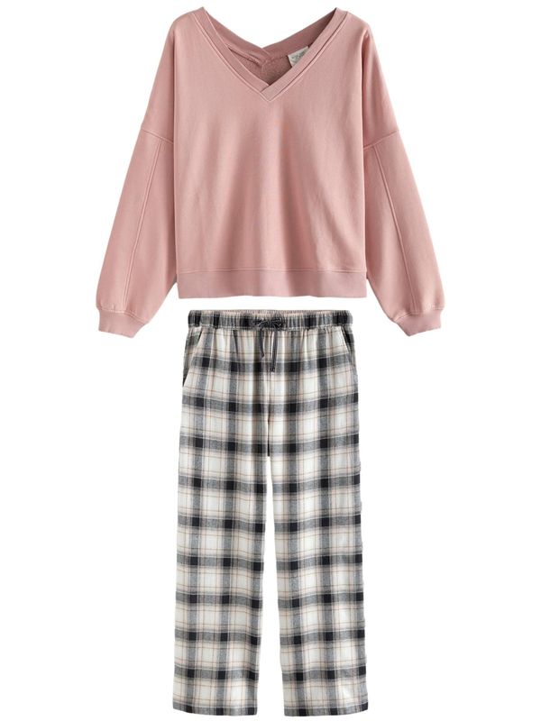 Next Next Pidžama  smeđa / roza / crna / bijela