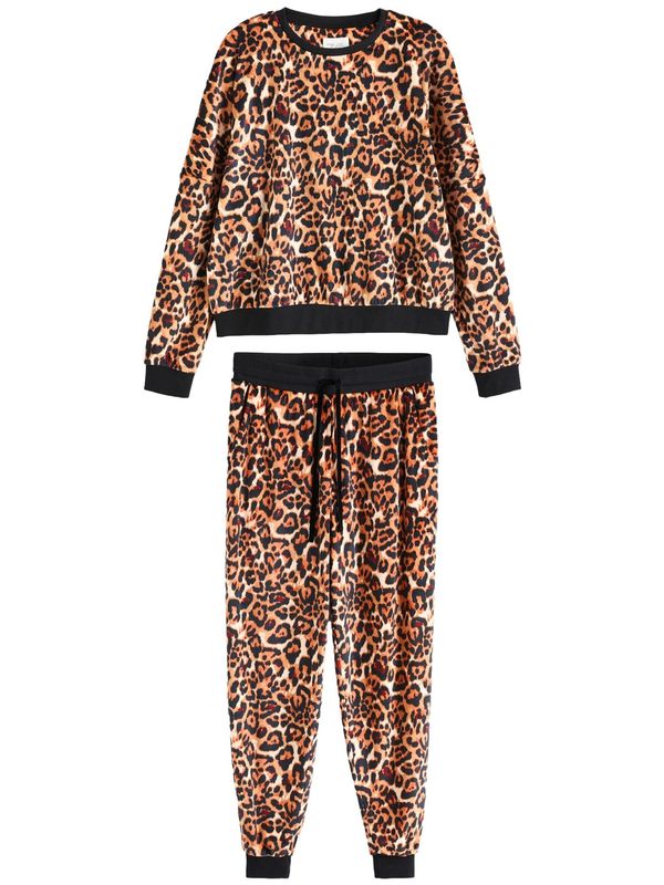 Next Next Pidžama  svijetlobež / sepija / crna