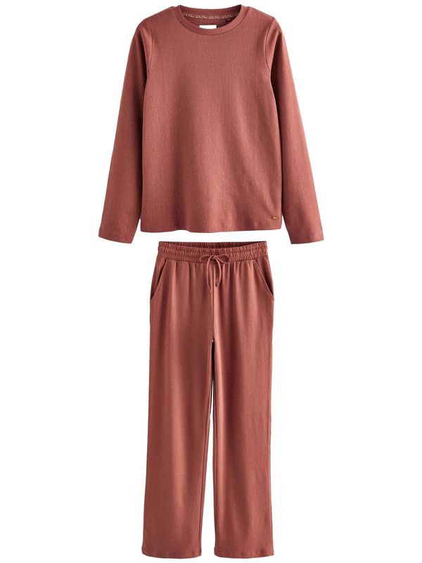 Next Next Pidžama  zlatno žuta / prljavo roza