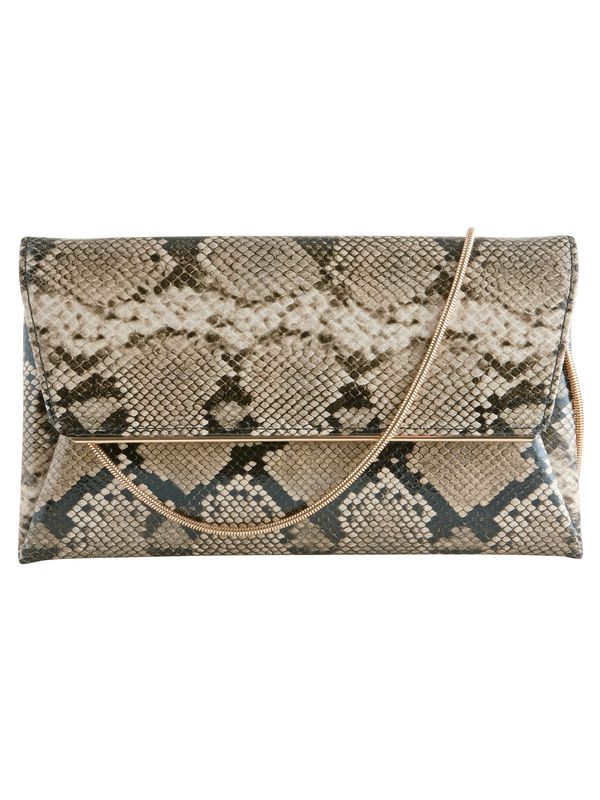 Next Next Pismo torbica  ecru/prljavo bijela / brokat / tamno smeđa / zlatna