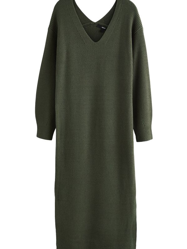 Next Next Pletena haljina  kaki