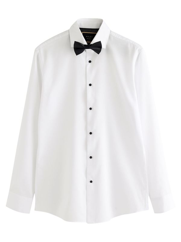 Next Next Poslovna košulja  crna / bijela