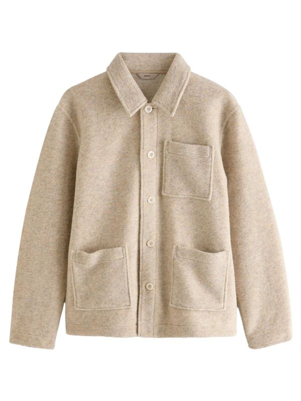 Next Next Prijelazna jakna  bež / bež melange