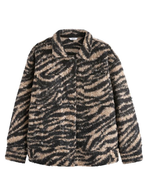 Next Next Prijelazna jakna  bež / smeđa melange