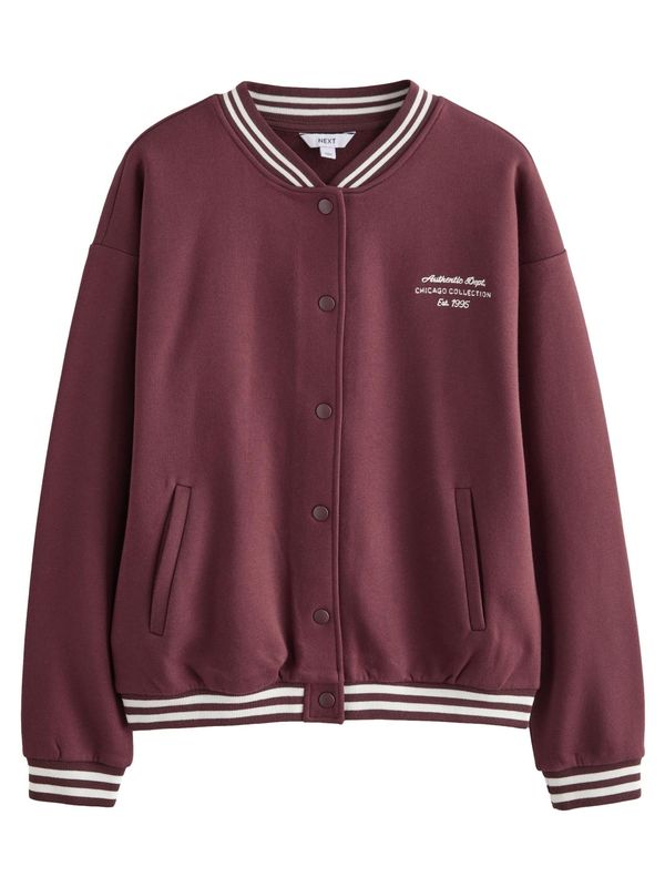 Next Next Prijelazna jakna  burgund / prljavo bijela