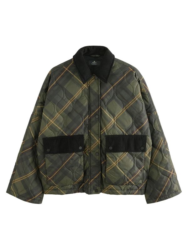 Next Next Prijelazna jakna  čokolada / med / maslinasta / tamno zelena