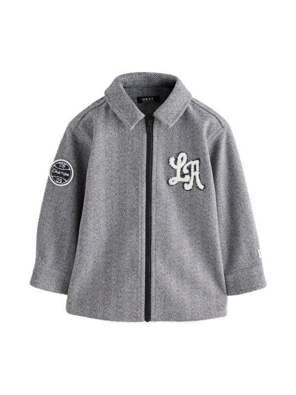 Next Next Prijelazna jakna  siva / antracit siva / tamo siva / bijela