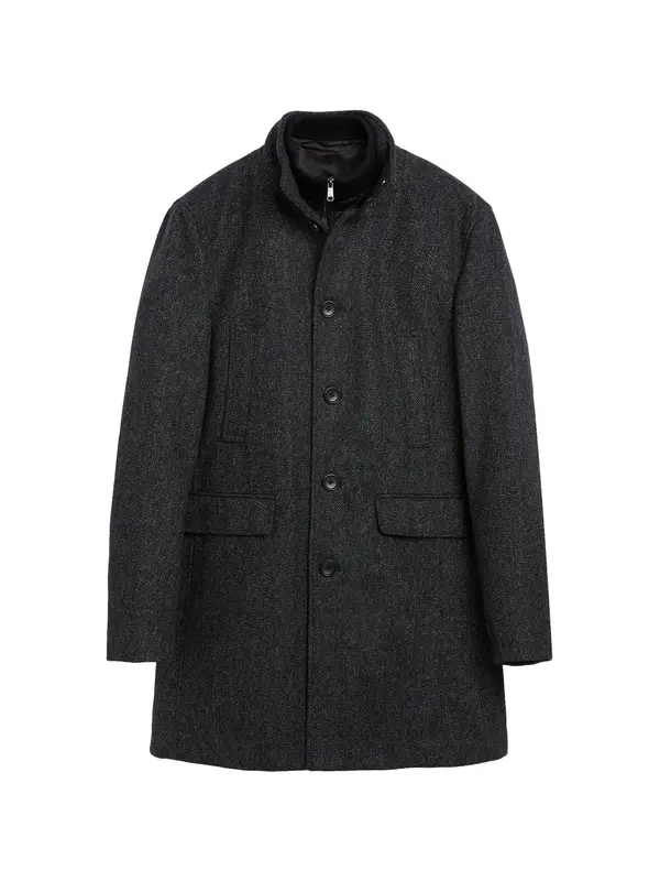 Next Next Prijelazni kaput  antracit siva / crna