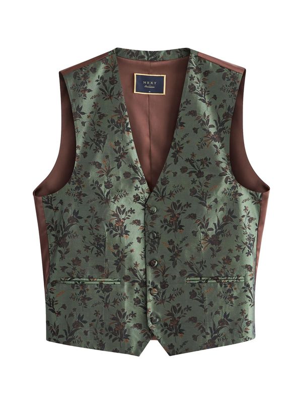 Next Next Prsluk od odijela  smeđa / zelena