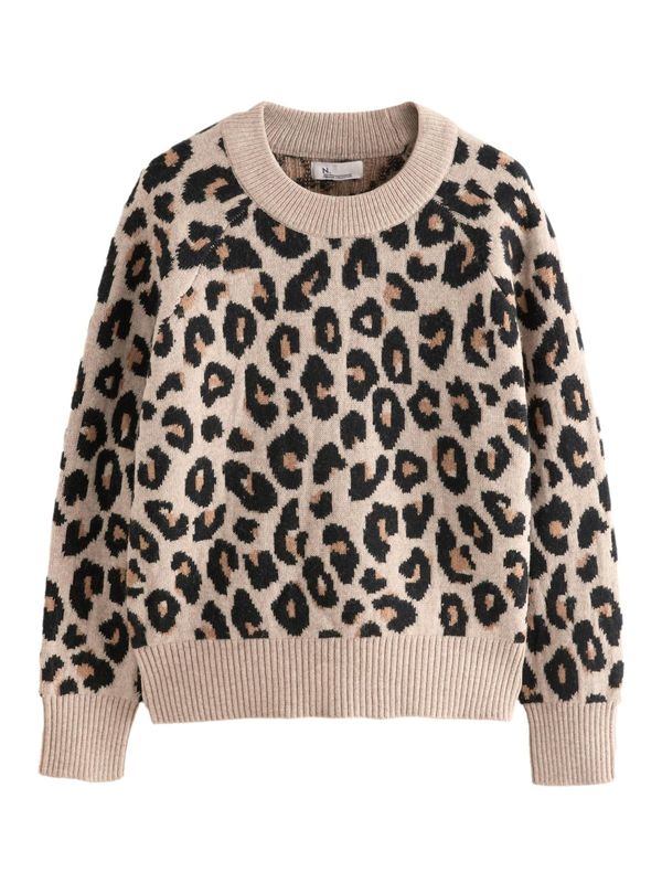 Next Next Pulover  bež / crna