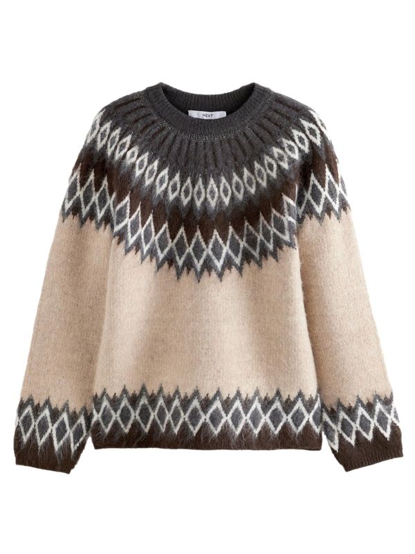 Next Next Pulover  bež / smeđa