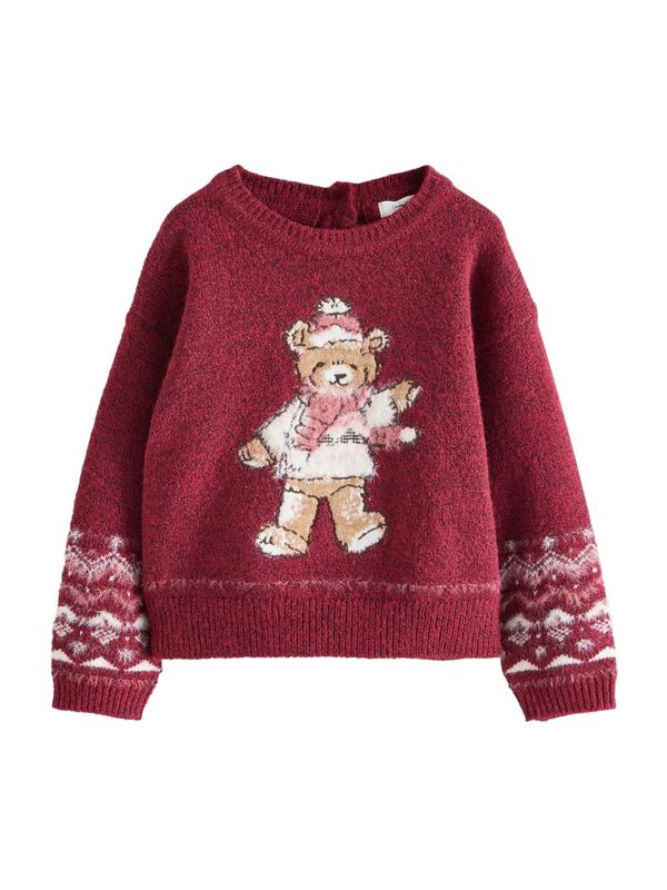 Next Next Pulover  bež / svijetlosmeđa / bordo